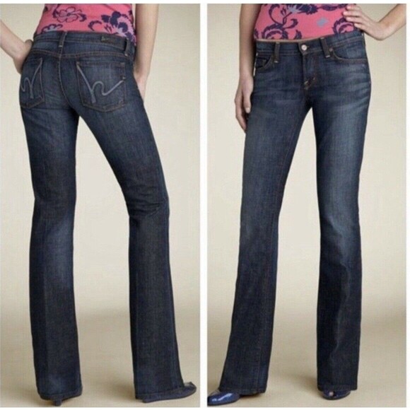 Citizens Of Humanity Margo #085 Low Waist Bootcut Denim Jeans Womens Size 30 EUC - Picture 1 of 13
